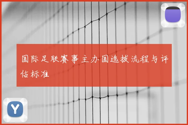 国际足联赛事主办国选拔流程与评估标准